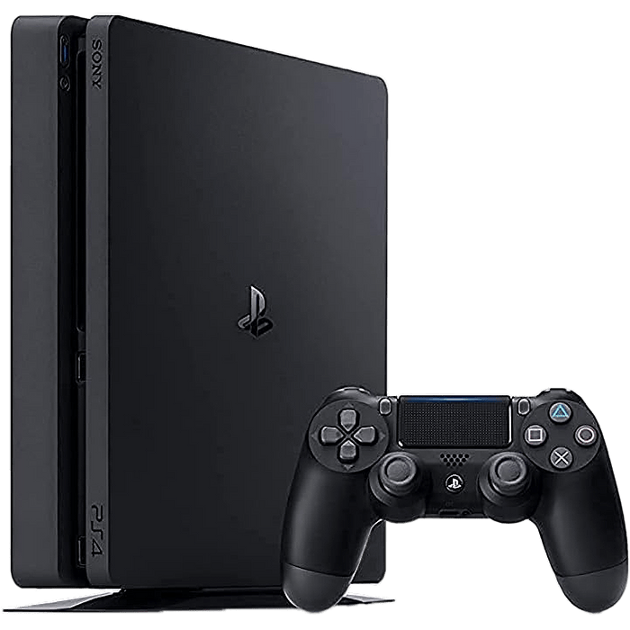 קונסולה Sony PlayStation 4 Slim 500GB - צבע שחור שנה אחריות עי היבואן הרשמי
