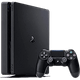 קונסולה Sony PlayStation 4 Slim 500GB - צבע שחור שנה אחריות ע"י היבואן הרשמי