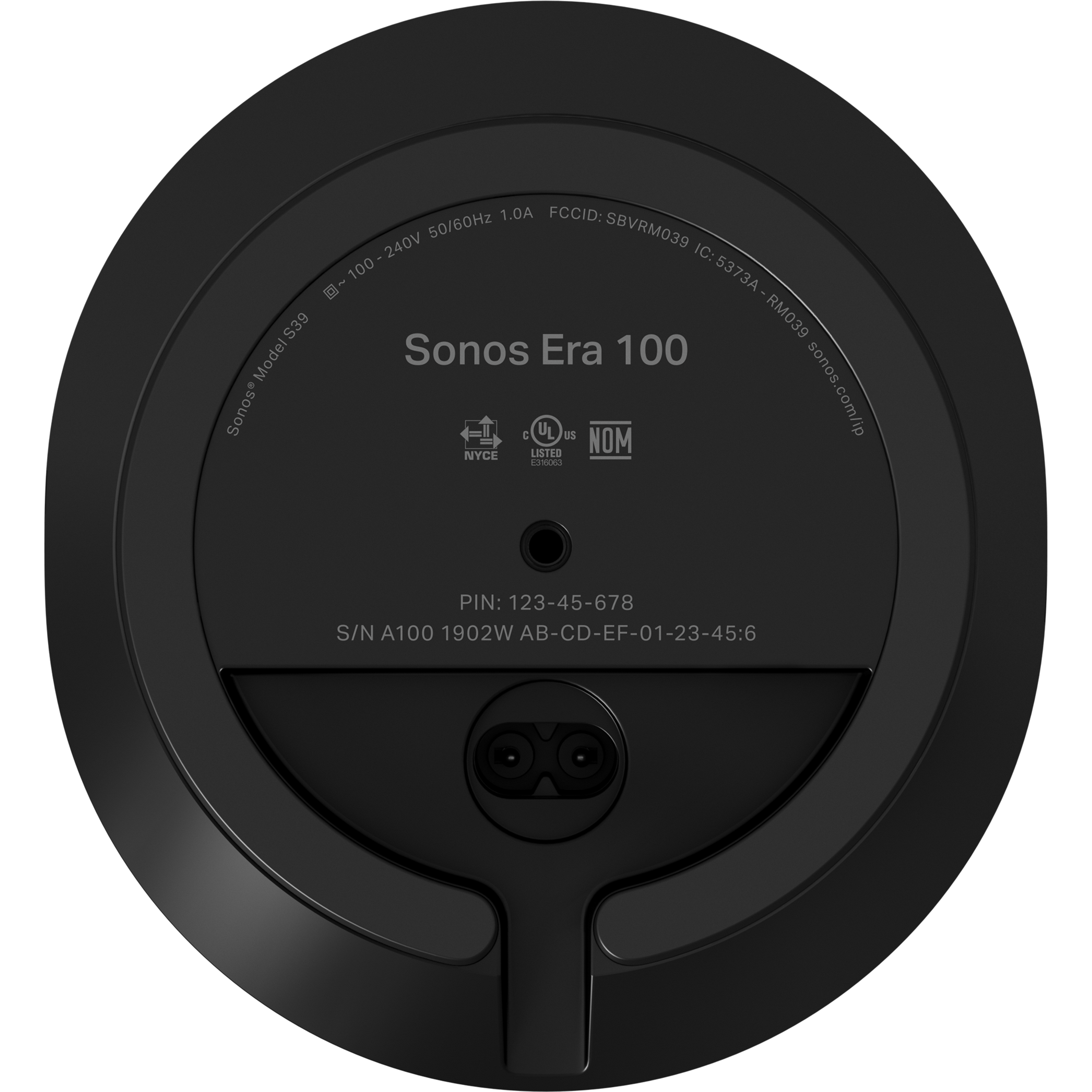 רמקול אלחוטי חכם Sonos Era 100 - צבע שחור שנתיים אחריות ע