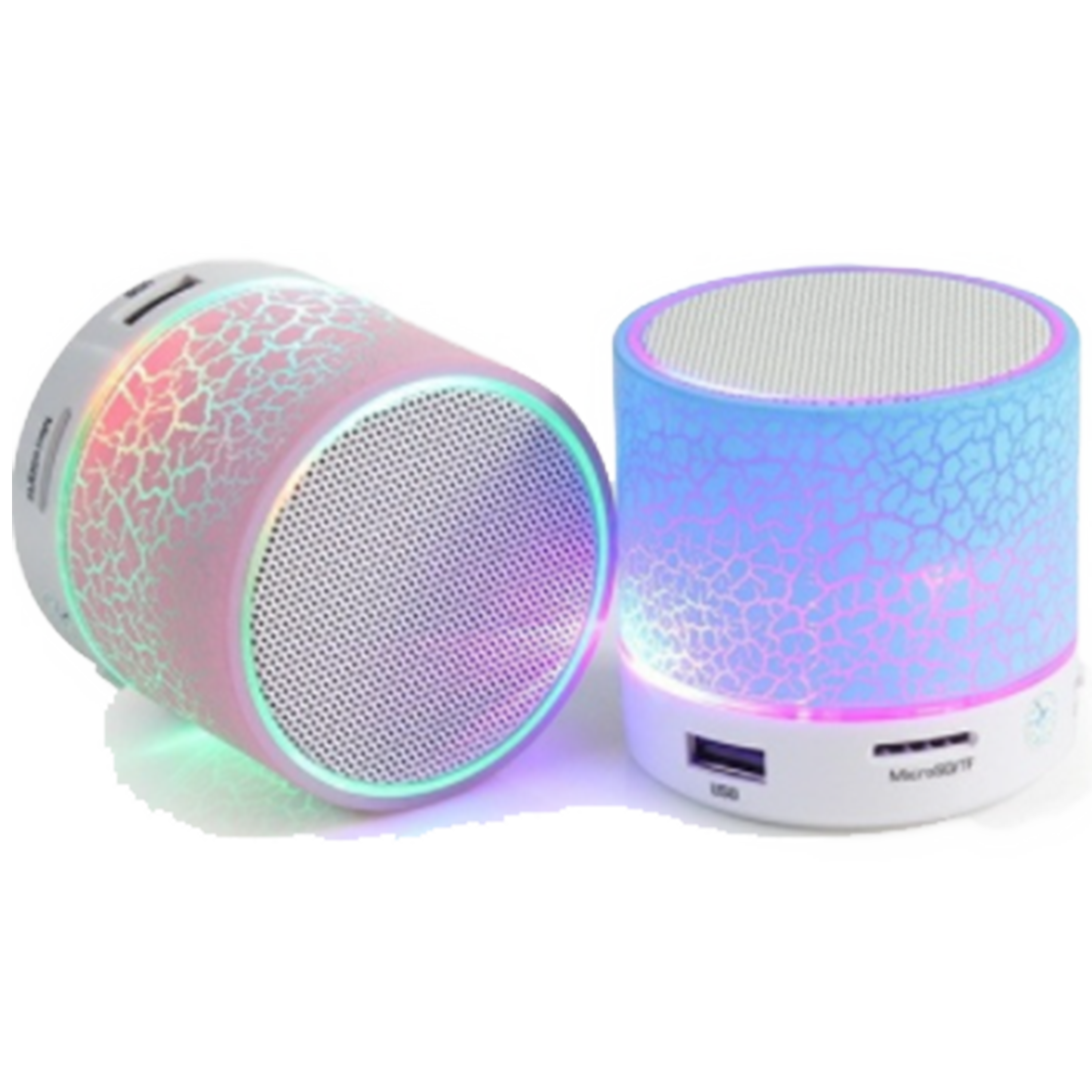 רמקול אלחוטי נייד BDK Mini Speaker Bluetooth - צבע לבן שנה אחריות ע