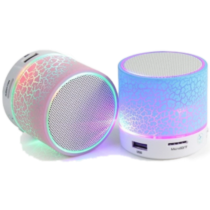 רמקול אלחוטי נייד BDK Mini Speaker Bluetooth - צבע לבן שנה אחריות עי היבואן הרשמי