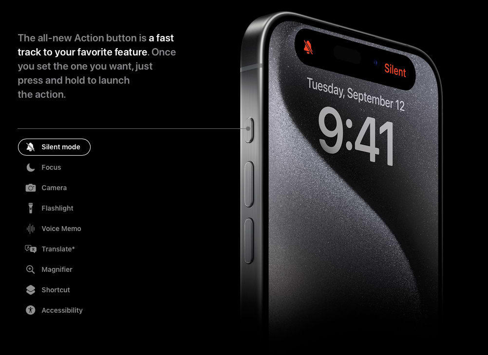 טלפון סלולרי Apple iPhone 15 Pro -  שנה אחריות ע״י היבואן הרשמי 