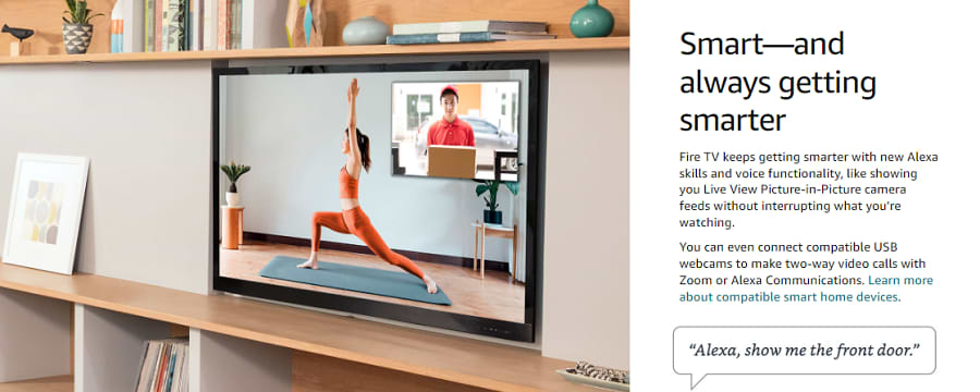 סטרימר עם עוזרת קולית Amazon Fire TV Cube 4K Alexa - צבע שחור שנה אחריות