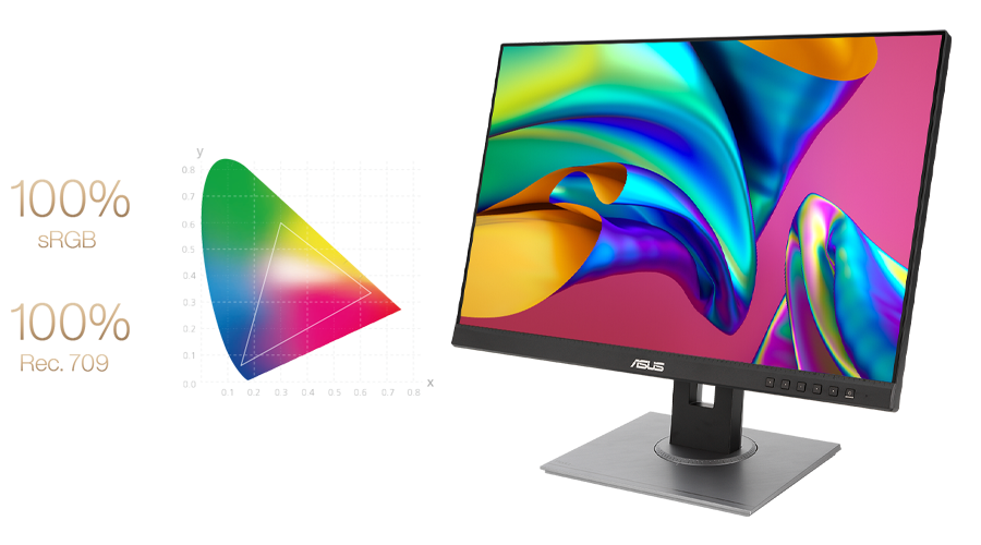 מסך מחשב 24.1'' Asus ProArt PA248QV IPS 16:10 100% sRGB - צבע שחור שלוש שנות אחריות ע"י יבאן הרשמי