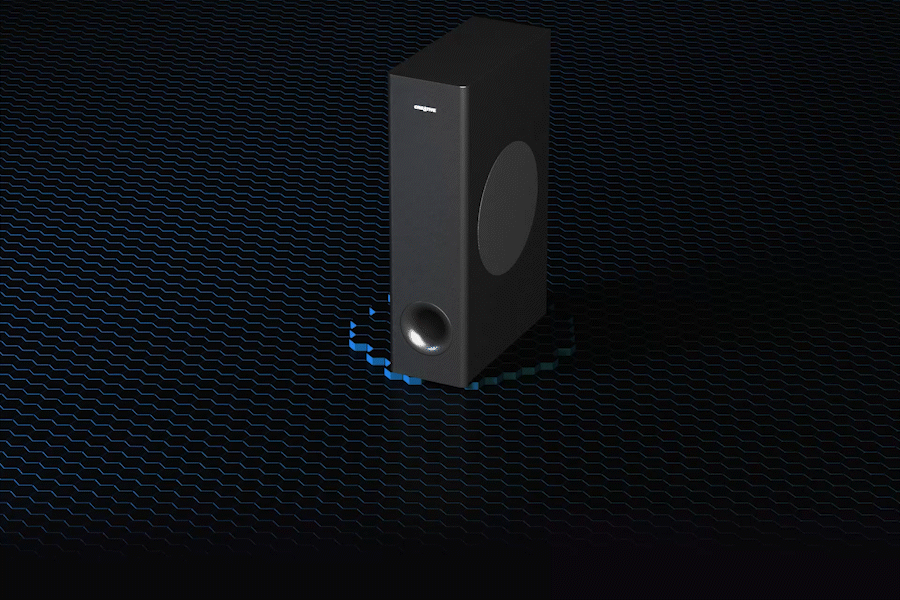 מקרן קול עם סאב וופר 2.1 Creative Stage 360 Dolby Atmos - צבע שחור שנה אחריות ע"י יבואן הרשמי