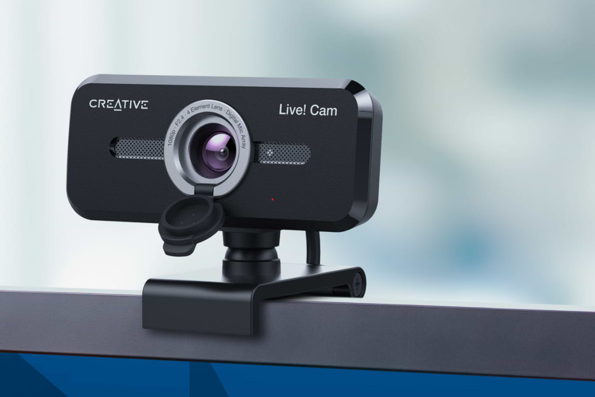 מצלמת רשת Creative Live Cam Sync V2 1080P - צבע שחור שנה אחריות ע"י יבואן הרשמי