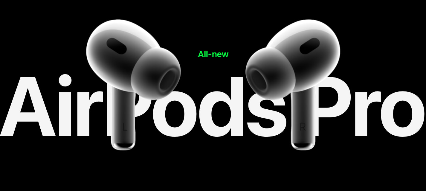 אוזניות אלחוטיות Airpods Pro (2nd generation) - צבע לבן שנה אחריות ע"י היבואן הרשמי