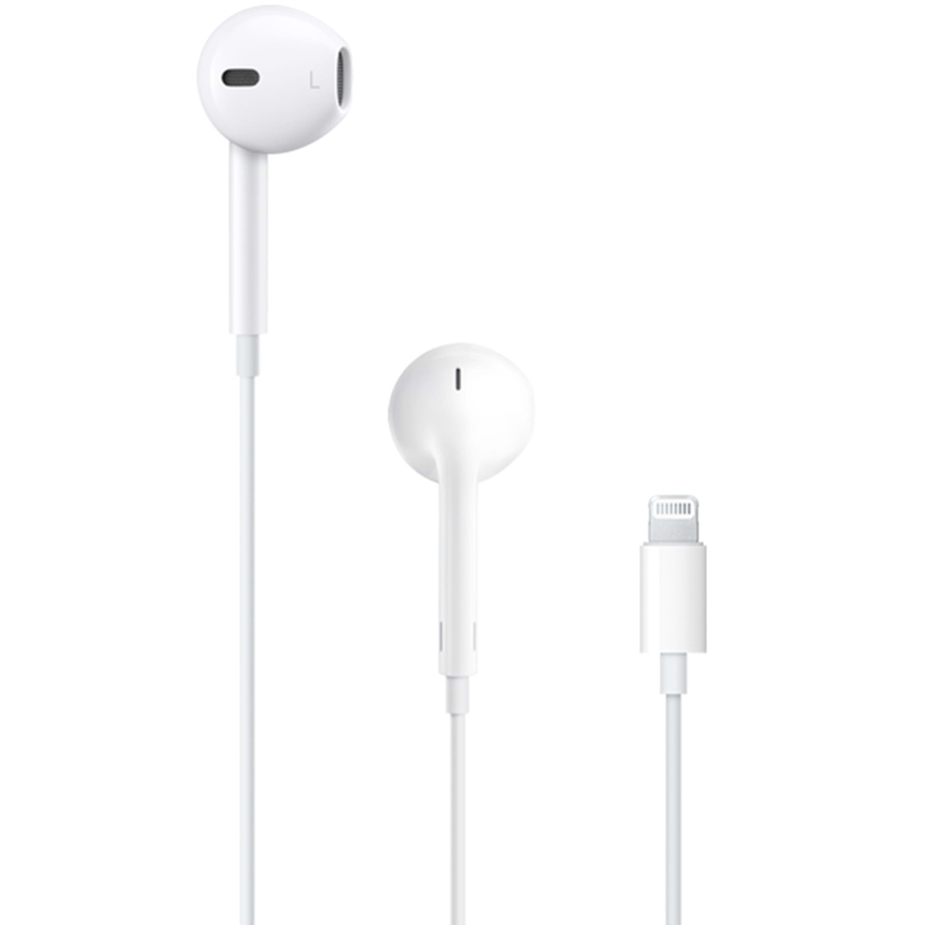 אוזניות חוטיות Apple EarPods with Lightning Connector - צבע לבן שנה אחריות ע"י היבואן הרשמי