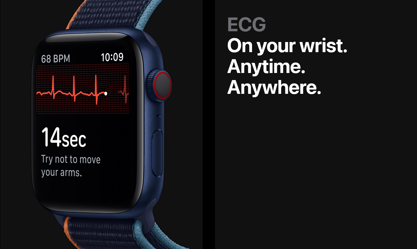 שעון חכם Apple Watch Series 6 Aluminum Case GPS + Cellular 40mm - צבע כחול שנה אחריות ע"י היבואן הרשמי