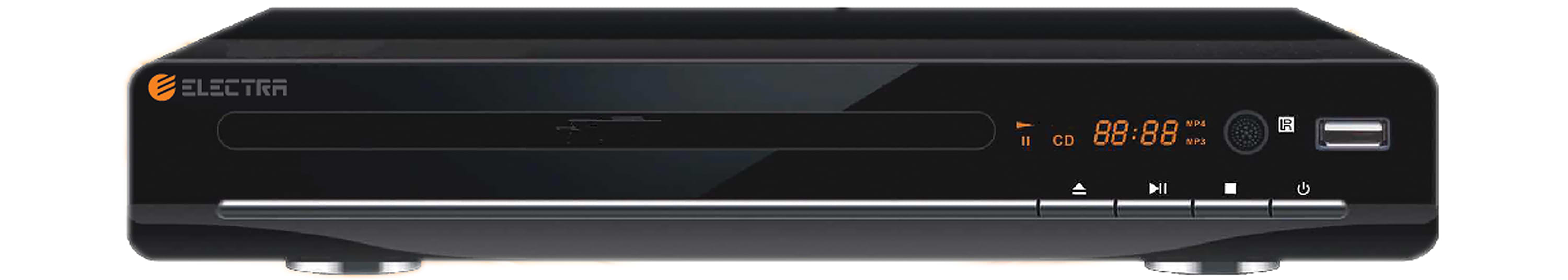 נגן DVD אלקטרה דגם Electra E2 - צבע שחור שנה אחריות ע"י היבואן הרשמי