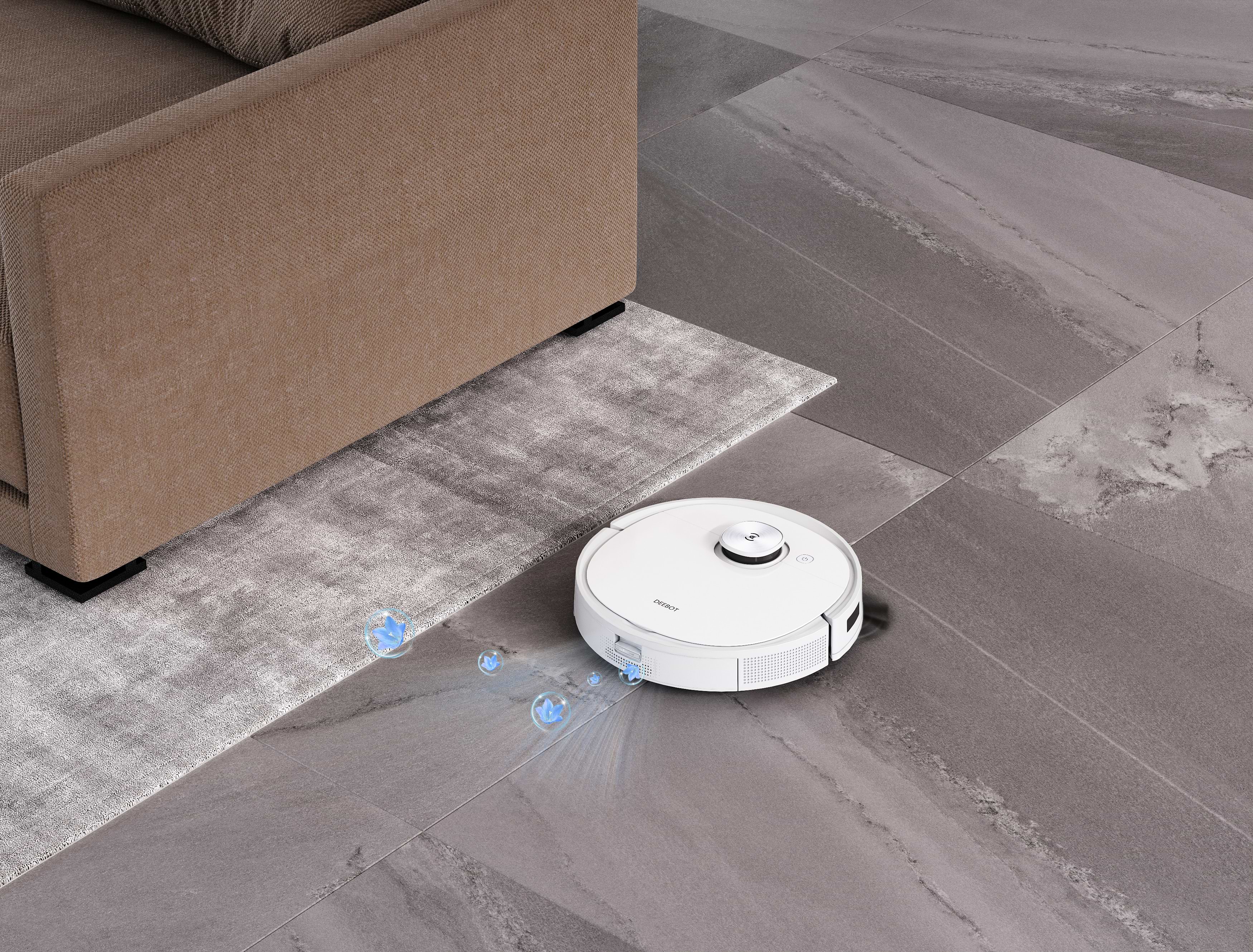 שואב אבק שוטף רובוטי עם מיפוי לייזר חכם Ecovacs Deebot T9 - צבע לבן שנתיים אחריות ע"י היבואן הרשמי