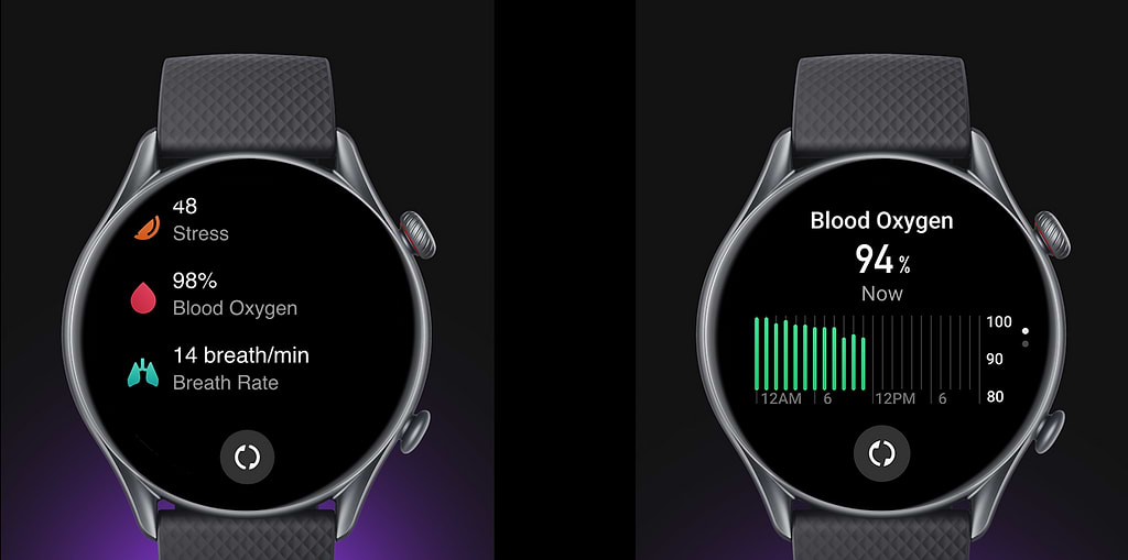 שעון חכם Amazfit GTR 3 Pro - צבע שחור אינסופי שנה אחריות ע"י היבואן הרשמי