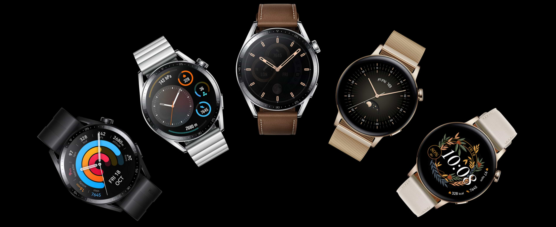 שעון חכם Huawei Watch GT 3 Elegant - צבע לבן שנה אחריות ע"י היבואן הרשמי
