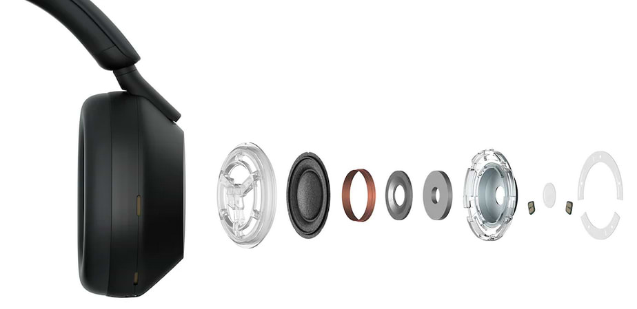 אוזניות אלחוטיות Sony WH-1000XM5B - צבע שחור שנתיים אחריות ע"י היבואן הרשמי