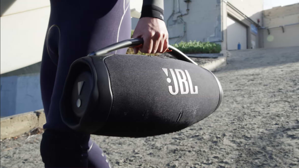 רמקול אלחוטי נייד JBL BoomBox 3 - צבע שחור שנה אחריות ע"י היבואן הרשמי