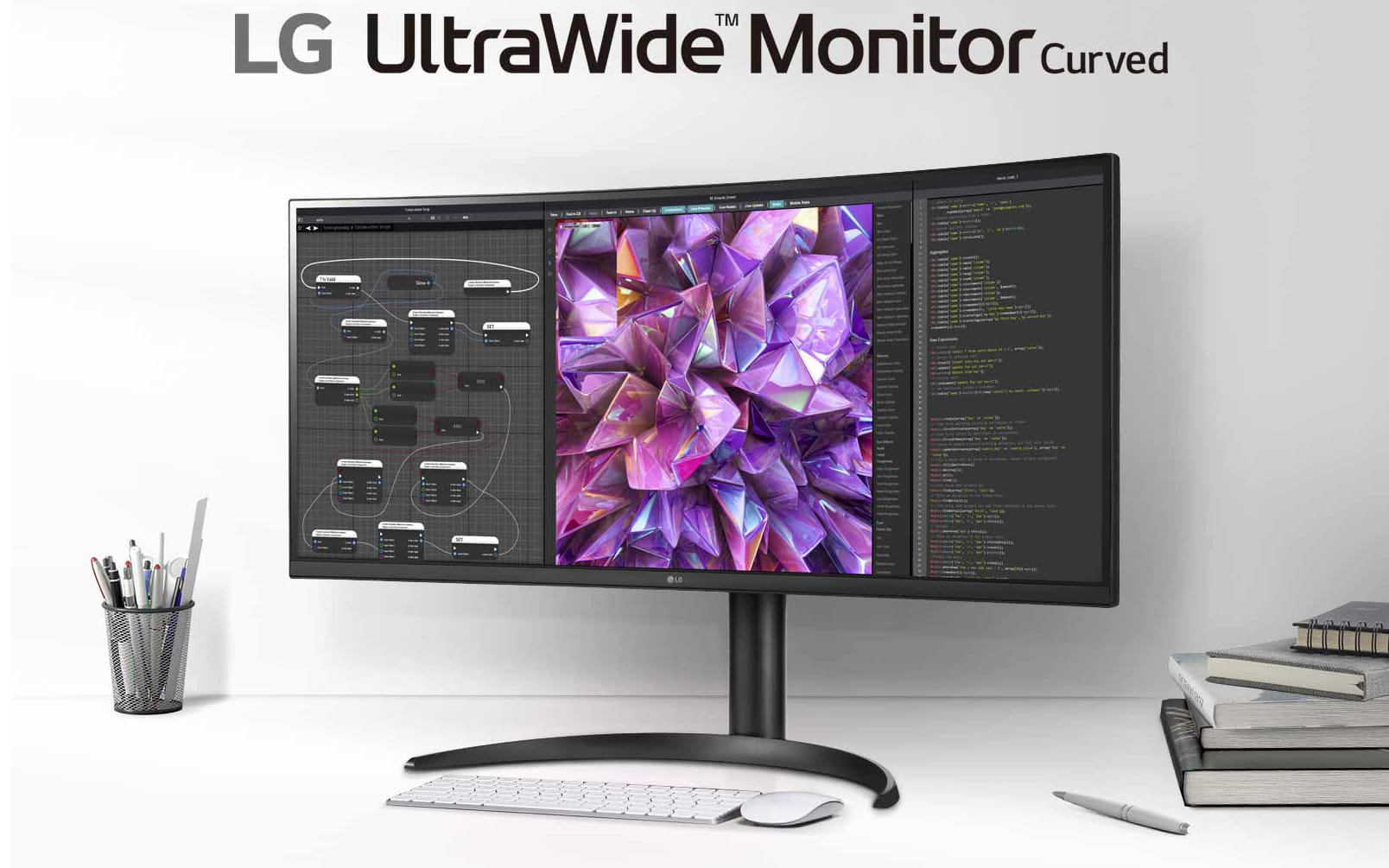 מסך מחשב קעור LG 34WQ75C-B 34" 21:9 Curved UltraWide QHD - צבע שחור שנה אחריות ע"י היבואן הרשמי