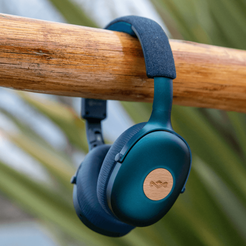 אוזניות קשת אלחוטיות Marley Positive Vibration XL - צבע נחושת ולבן שנה אחריות ע"י היבואן הרשמי