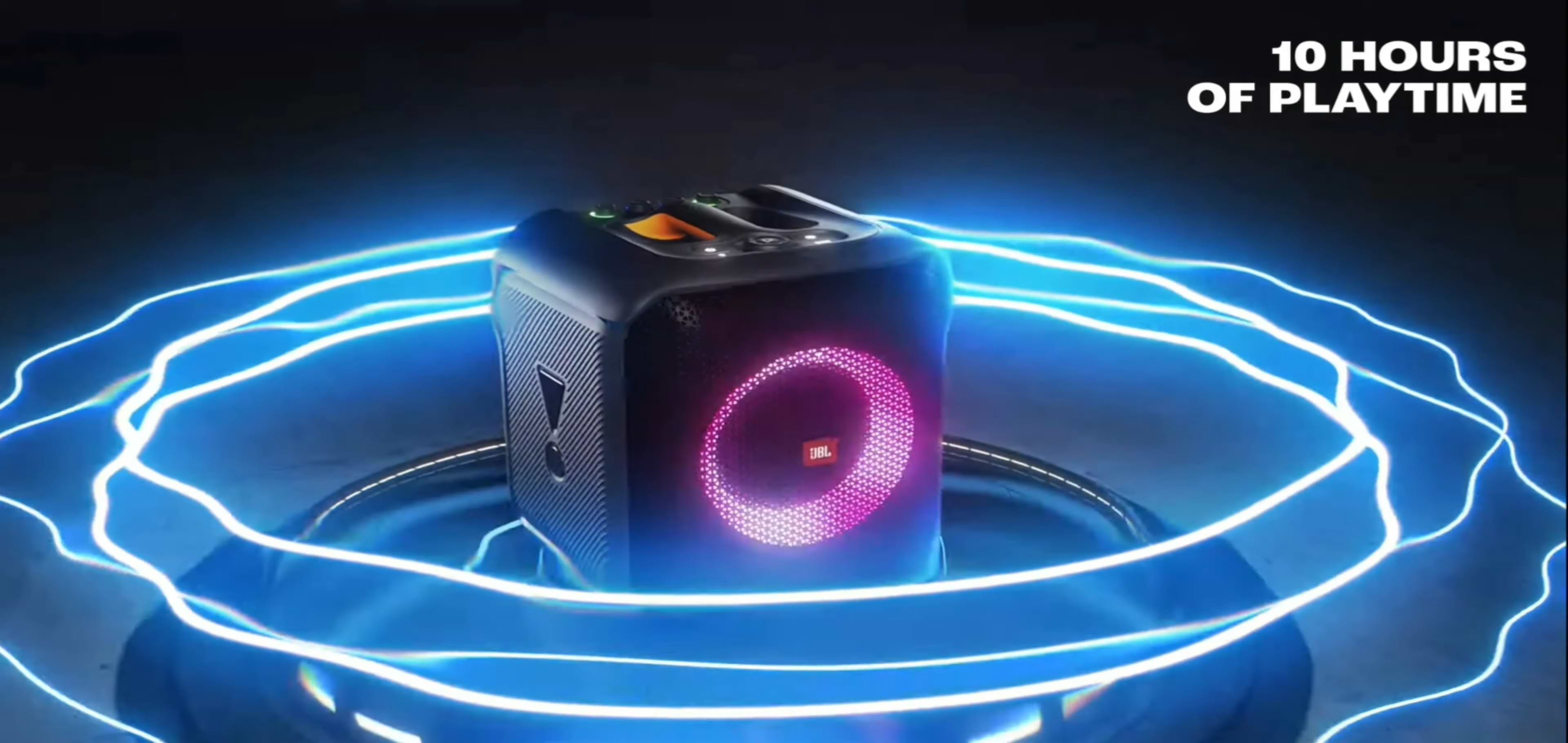 רמקול אלחוטי נייד עם מקרופון JBL Partybox Encore - צבע שחור שנה אחריות ע"י היבואן הרשמי