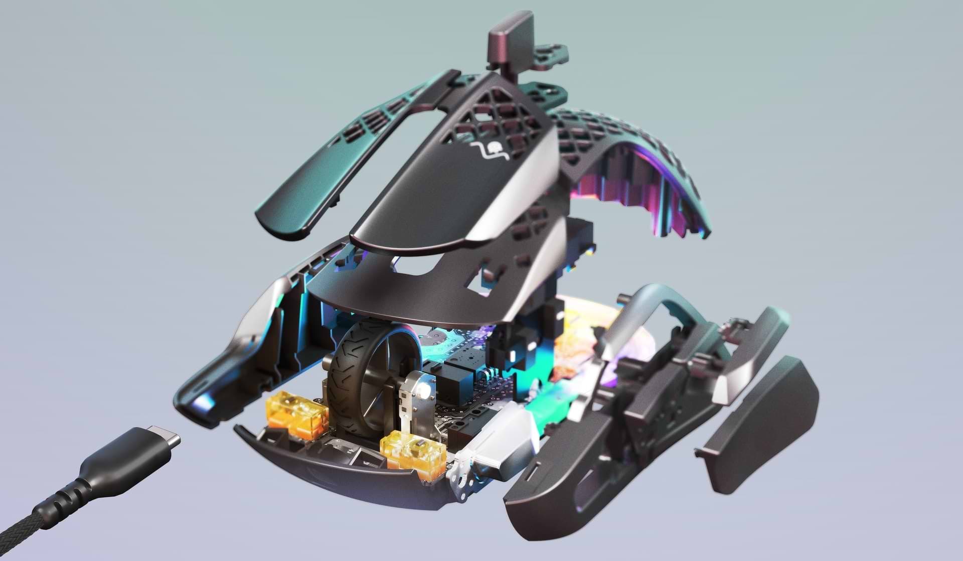 עכבר גיימינג SteelSeries Aerox 5 - צבע שחור שנתיים אחריות ע"י היבואן הרשמי