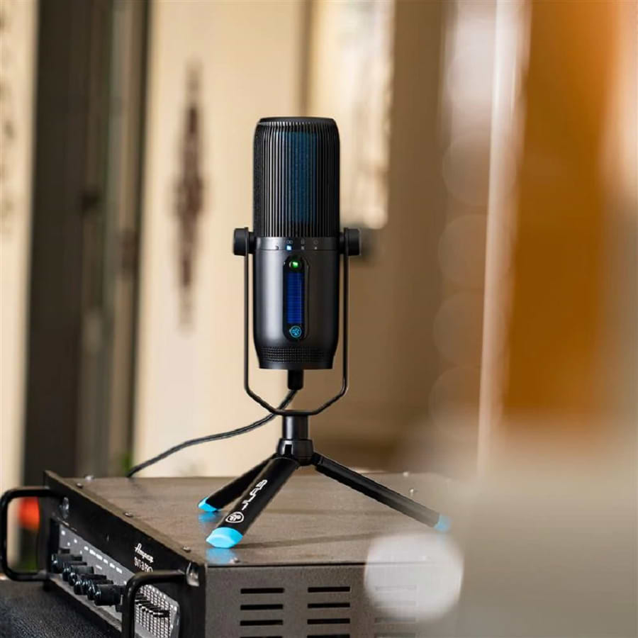 מיקרופון 4 כיוונים Jlab Talk Pro USB - צבע שחור שנתיים אחריות ע"י היבואן הרשמי