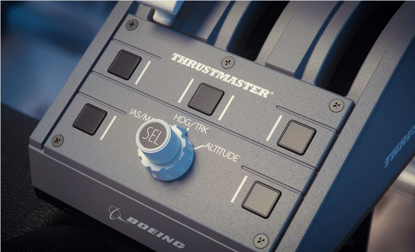 בקר סימולטור  Thrustmaster TCA Quadrant Boeing Edition - צבע אפור שנה אחריות ע"י היבואן הרשמי