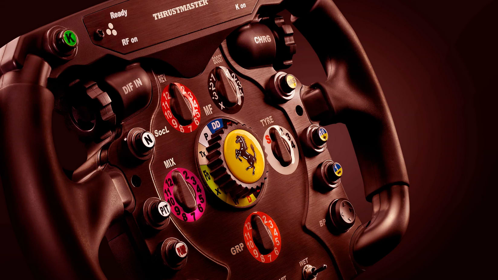 הגה מירוצים Thrustmaster Ferrari F1 Wheel Add-On - צבע שחור שנה אחריות ע"י היבואן הרשמי