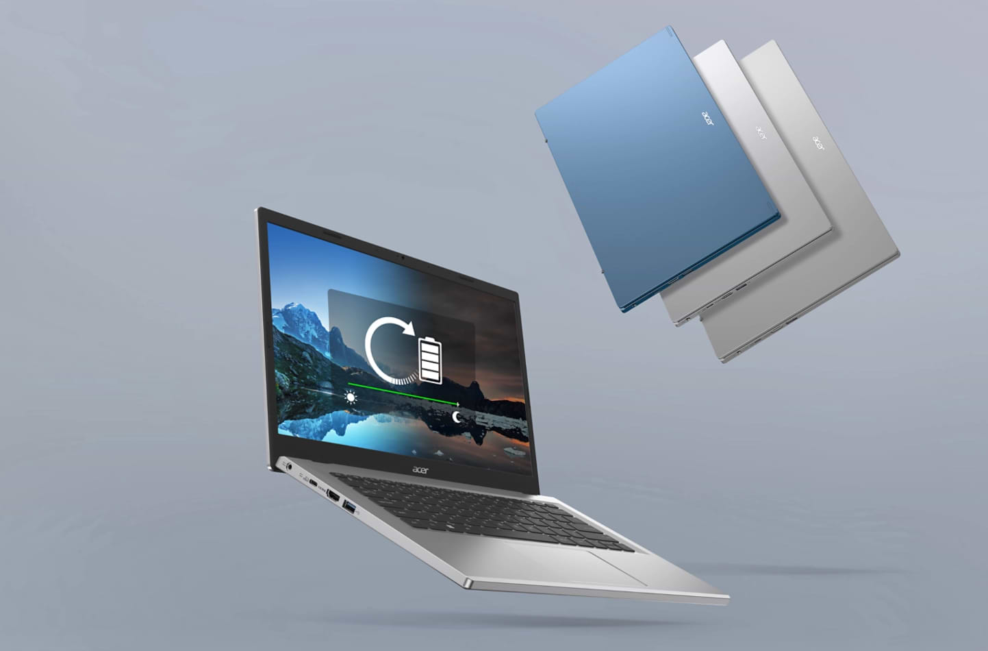 מחשב נייד Acer Aspire 3 A315-59 NX.K6TEC.00A - Core i5-1235U 512GB SSD 8GB RAM Windows 11 - צבע כסוף שלוש שנות אחריות ע"י היבואן הרשמי