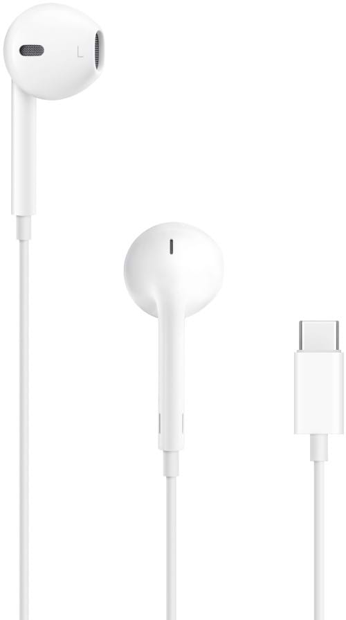 אוזניות In-Ear חוטיות Apple EarPods עם חיבור USB-C - צבע לבן שנה אחריות ע"י היבואן הרשמי