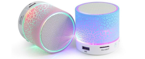 רמקול אלחוטי נייד BDK Mini Speaker Bluetooth - צבע לבן שנה אחריות ע"י היבואן הרשמי