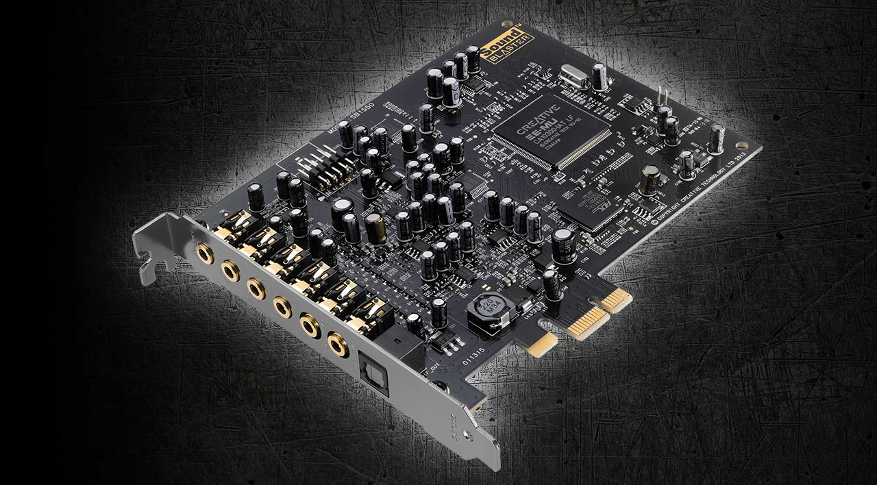 כרטיס קול פנימי Creative Sound Blaster Audigy Rx 7.1 PCIe - צבע שחור שנה אחריות ע"י היבואן הרשמי