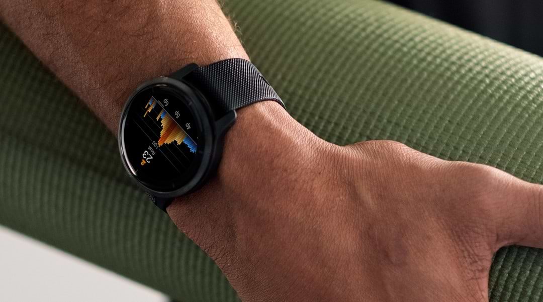 שעון ספורט חכם Garmin Venu 2S GPS 40.4mm - צבע שחור שנתיים אחריות ע"י היבואן הרשמי