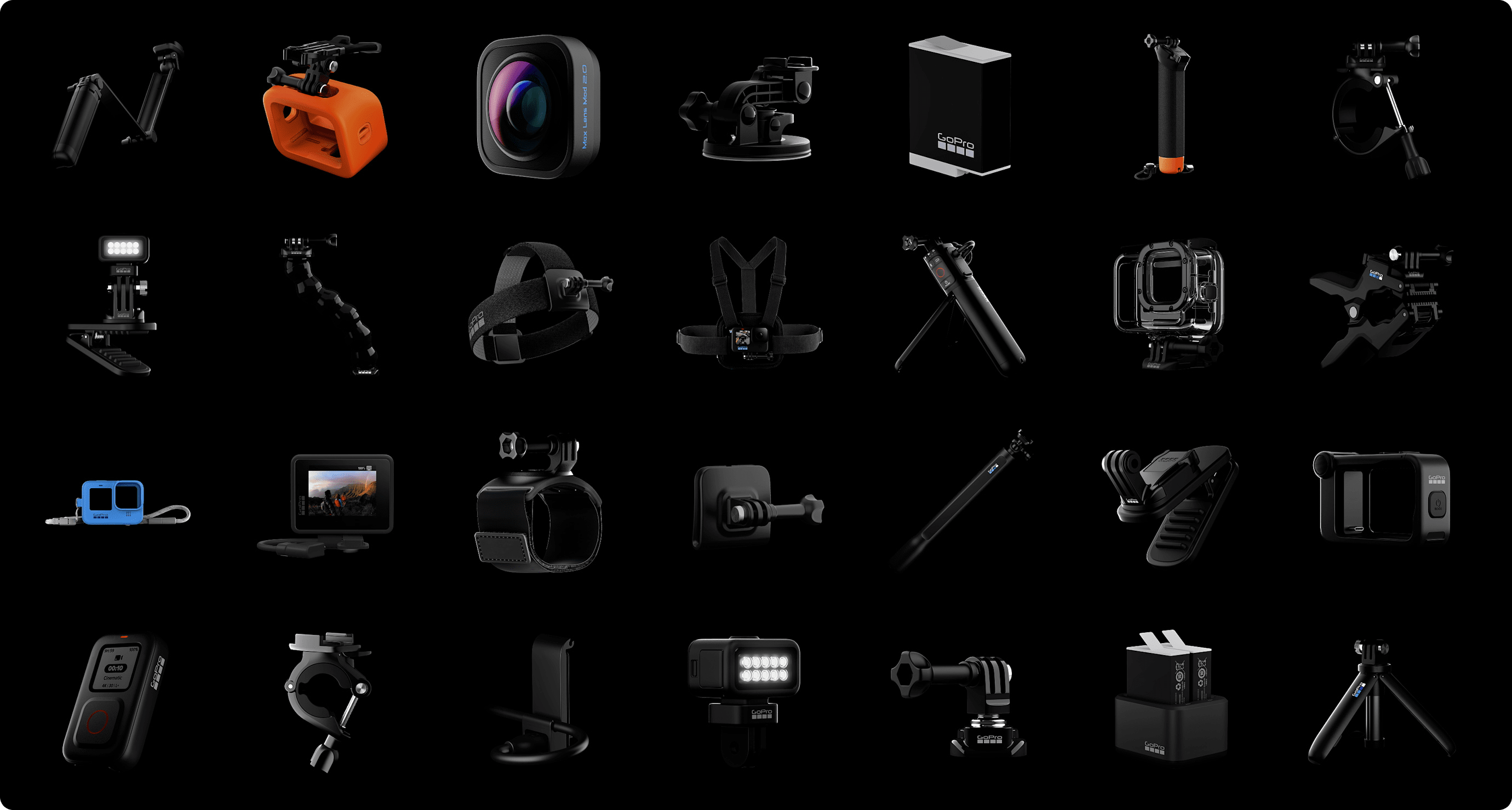 מצלמת אקסטרים GoPro Hero 12 Black Creator Edition - צבע שחור שנתיים אחריות ע"י היבואן הרשמי