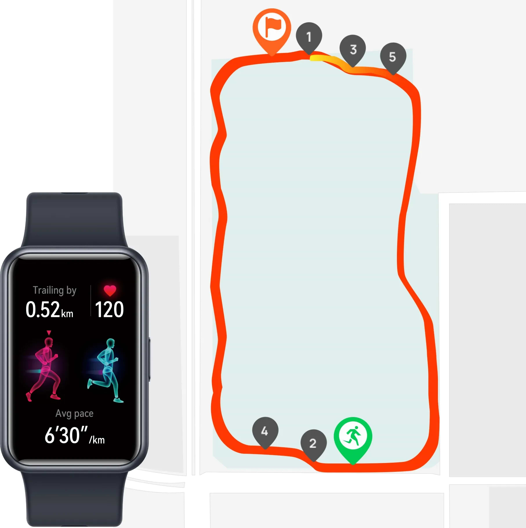 שעון ספורט חכם Huawei Watch Fit Special Edition GPS - צבע שחור שנה אחריות ע"י היבואן הרשמי