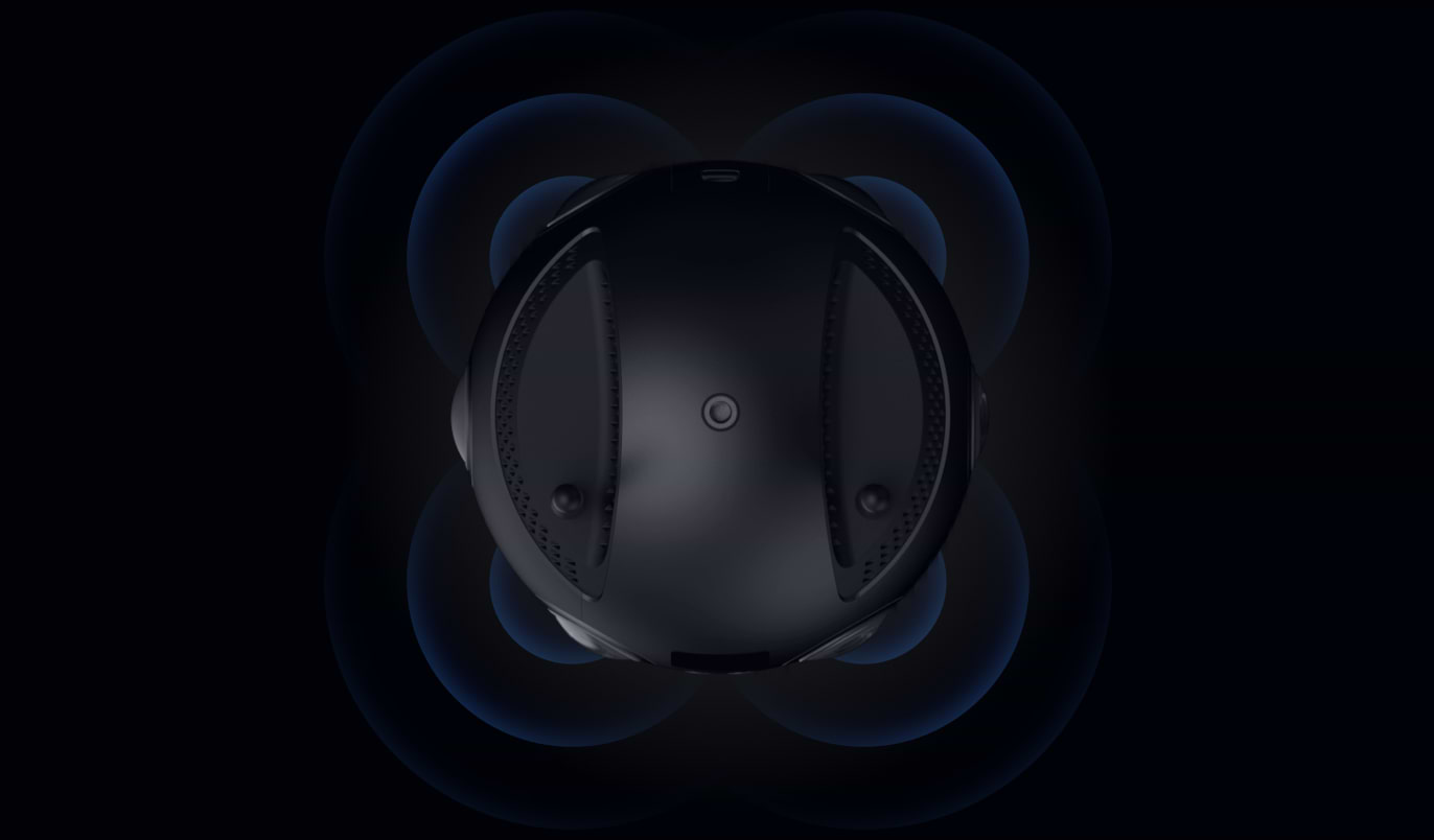 מצלמה מקצועית 360° Insta360 Pro 2 Spherical VR 8K HDR - צבע שחור שנה אחריות ע"י היבואן הרשמי