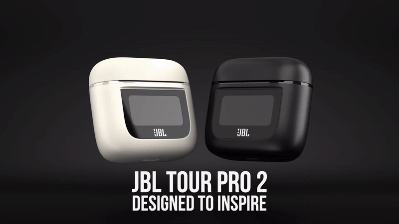 אוזניות אלחוטיות JBL Tour Pro 2 TWS ANC IPX5 - צבע שחור שנה אחריות ע"י היבואן הרשמי