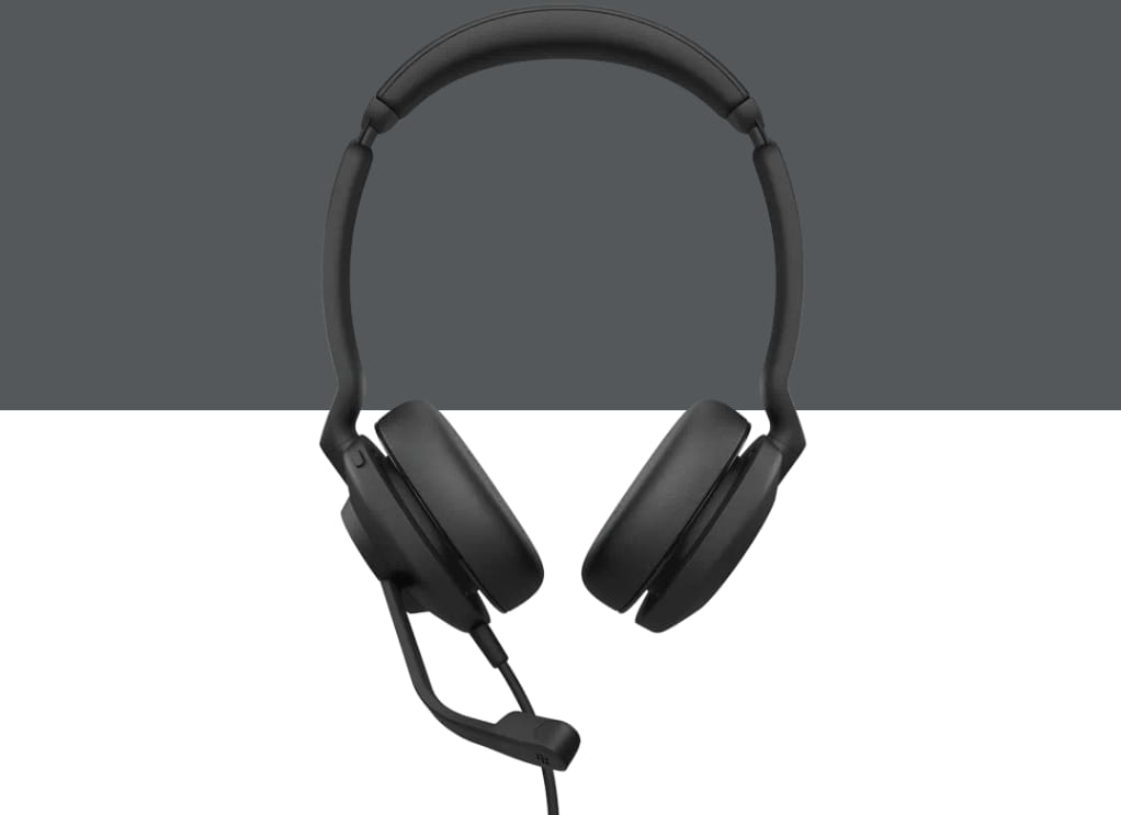 אוזניות חוטיות עם סינון רעשים פסיבי Jabra Connect 4h - צבע שחור שנתיים אחריות ע"י היבואן הרשמי