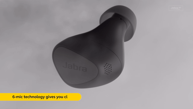 אוזניות אלחוטיות עם משטח טעינה אלחוטי Jabra Connect 5t TWS ANC - צבע שחור טיטניום שנתיים אחריות ע"י היבואן הרשמי