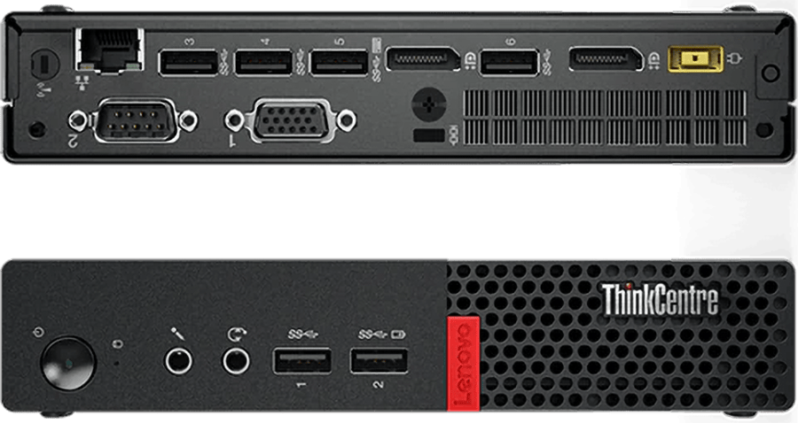 מחשב נייח מחודש Lenovo ThinkCentre M910q Tiny Core i5-6500T 256GB SSD 16GB RAM Windows 11 Pro - צבע שחור שנה אחריות