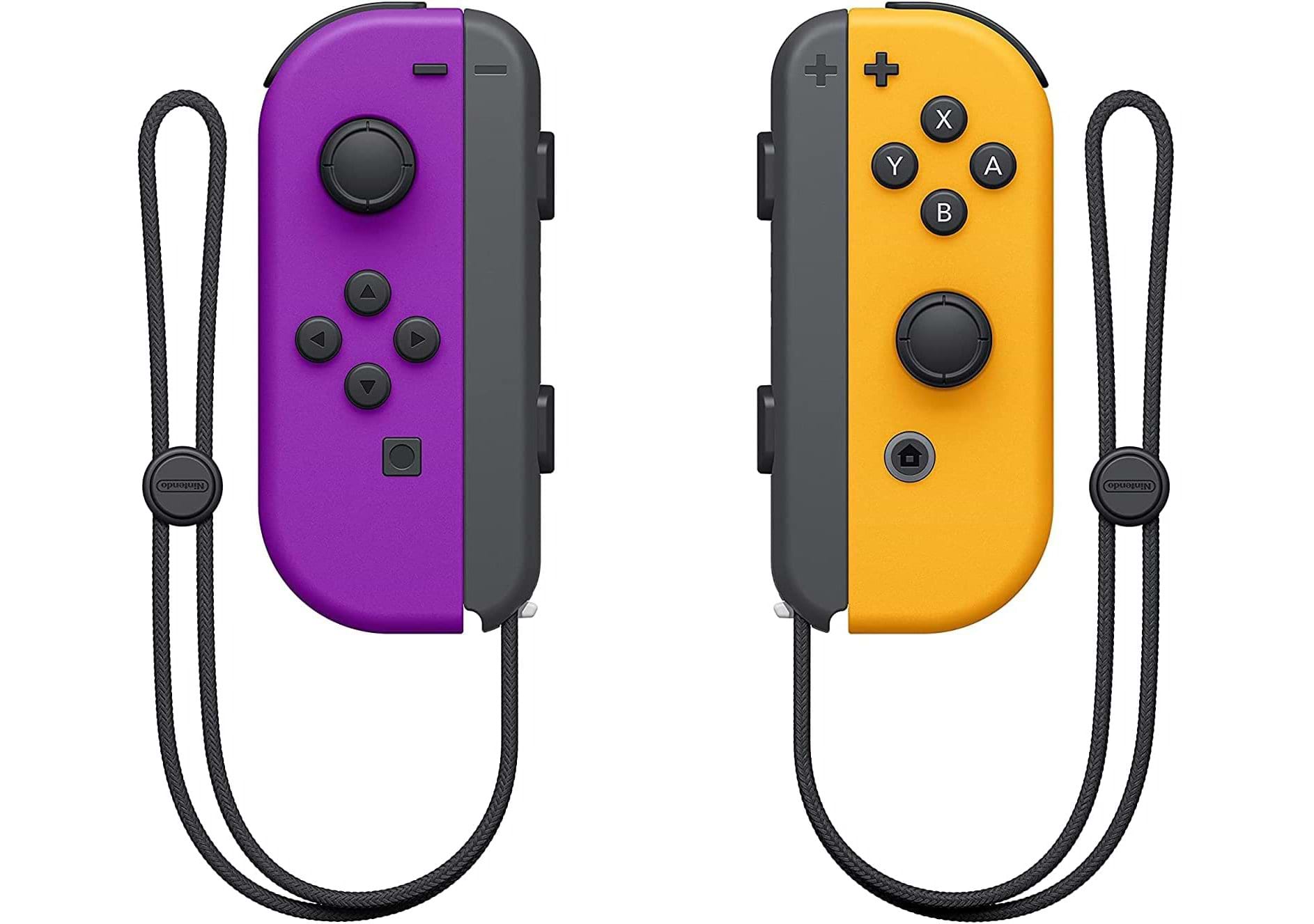 זוג בקרי שליטה Nintendo Switch Joy-Con Pair Neon Purple/Orange - צבע סגול/כתום שנה אחריות ע"י היבואן הרשמי