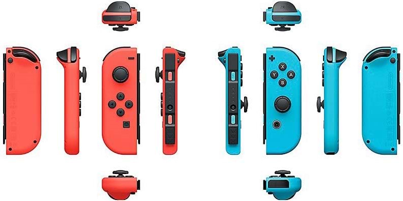 זוג בקרי שליטה Nintendo Switch Joy-Con Pair Neon Red/Neon Blue - צבע אדום/כחול שנה אחריות ע"י היבואן הרשמי