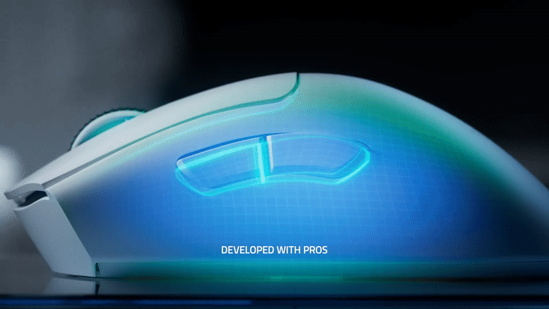 עכבר גיימינג אלחוטי Razer DeathAdder V3 Pro - צבע לבן שנתיים אחריות ע"י היבואן הרשמי