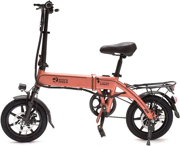 אופניים חשמליים עם צג דיגיטלי Rider Light - צבע חום שנה אחריות ע"י היבואן הרשמי