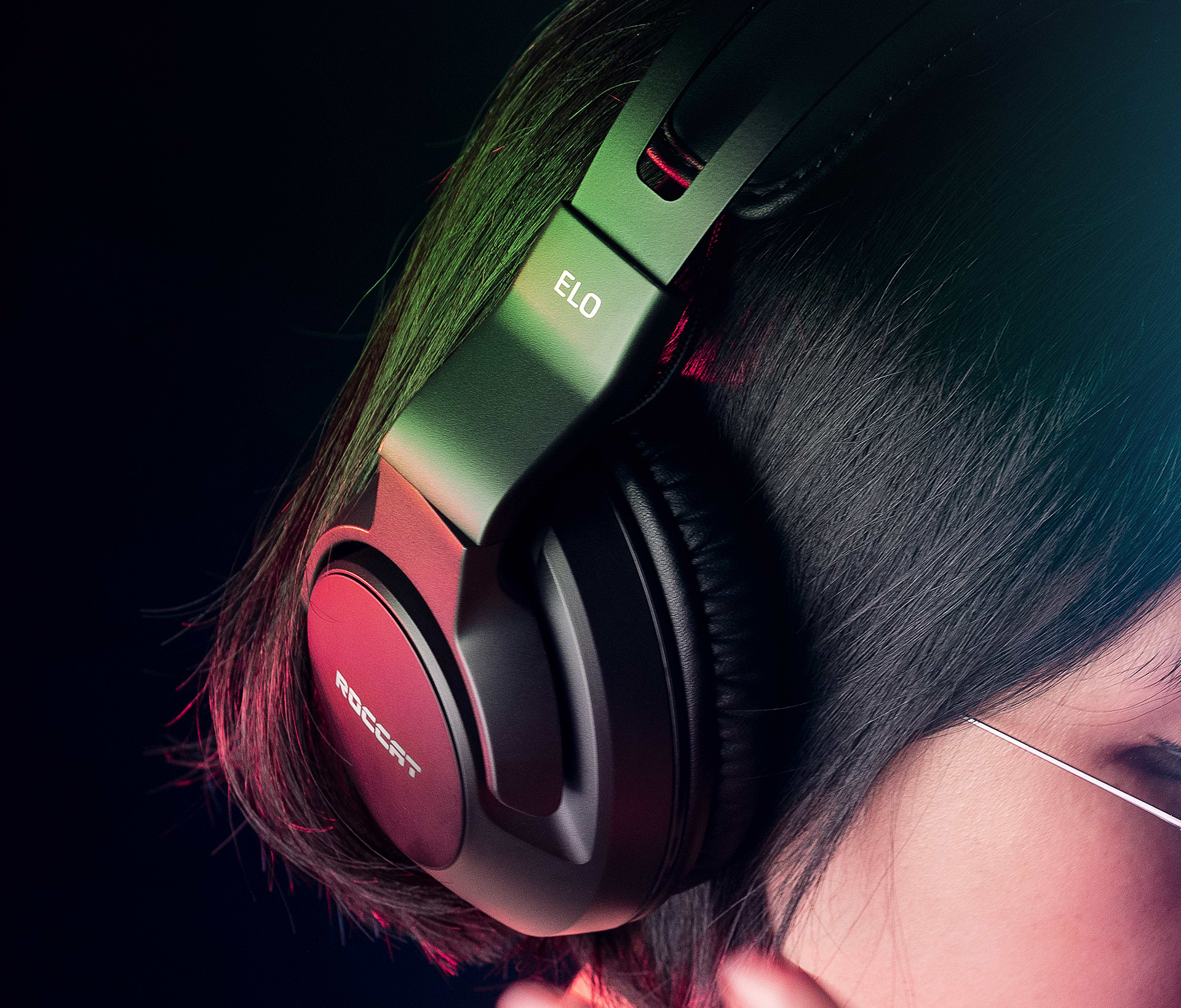 אוזניות גיימינג חוטיות Roccat Elo X Stereo - צבע שחור שנה אחריות ע"י היבואן הרשמי