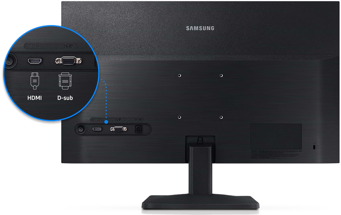 מסך מחשב 23.8'' Samsung S24A336NHR VA FHD - צבע שחור שלוש שנות אחריות ע"י היבואן הרשמי
