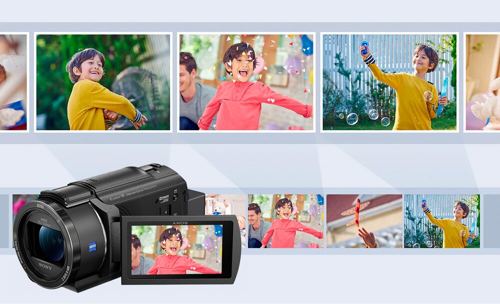 מצלמת וידאו Sony FDR-AX43B UHD 4K - צבע שחור שלוש שנות אחריות ע"י היבואן הרשמי