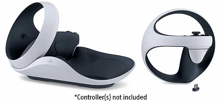 תחנת טעינה לבקר PlayStation VR2 Sense™ Controller Charging Station - צבע לבן שנה אחריות ע"י היבואן הרשמי