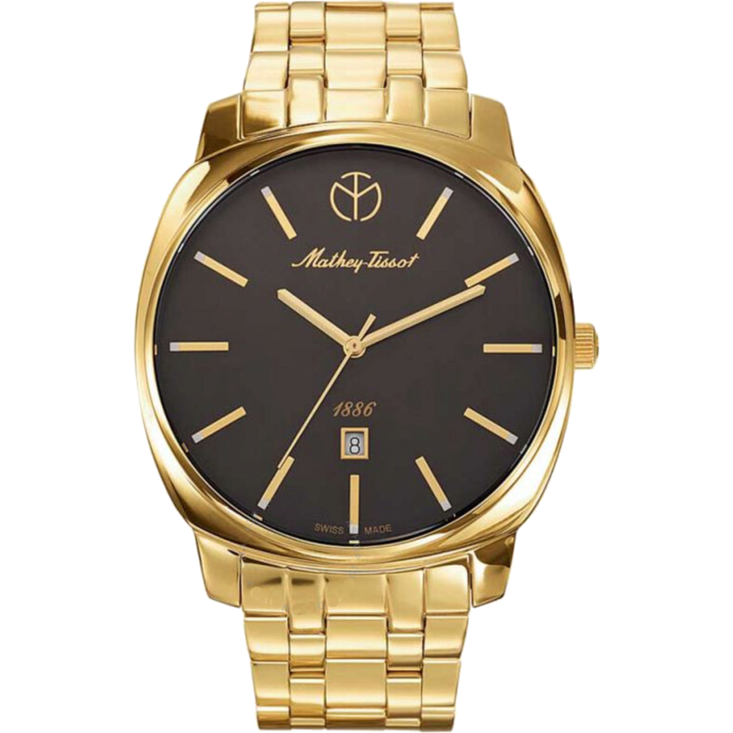 שעון יד לגבר Mathey Tissot H6940MPN 42mm צבע זהב/שחור/זכוכית ספיר - אחריות לשנה ע"י היבואן