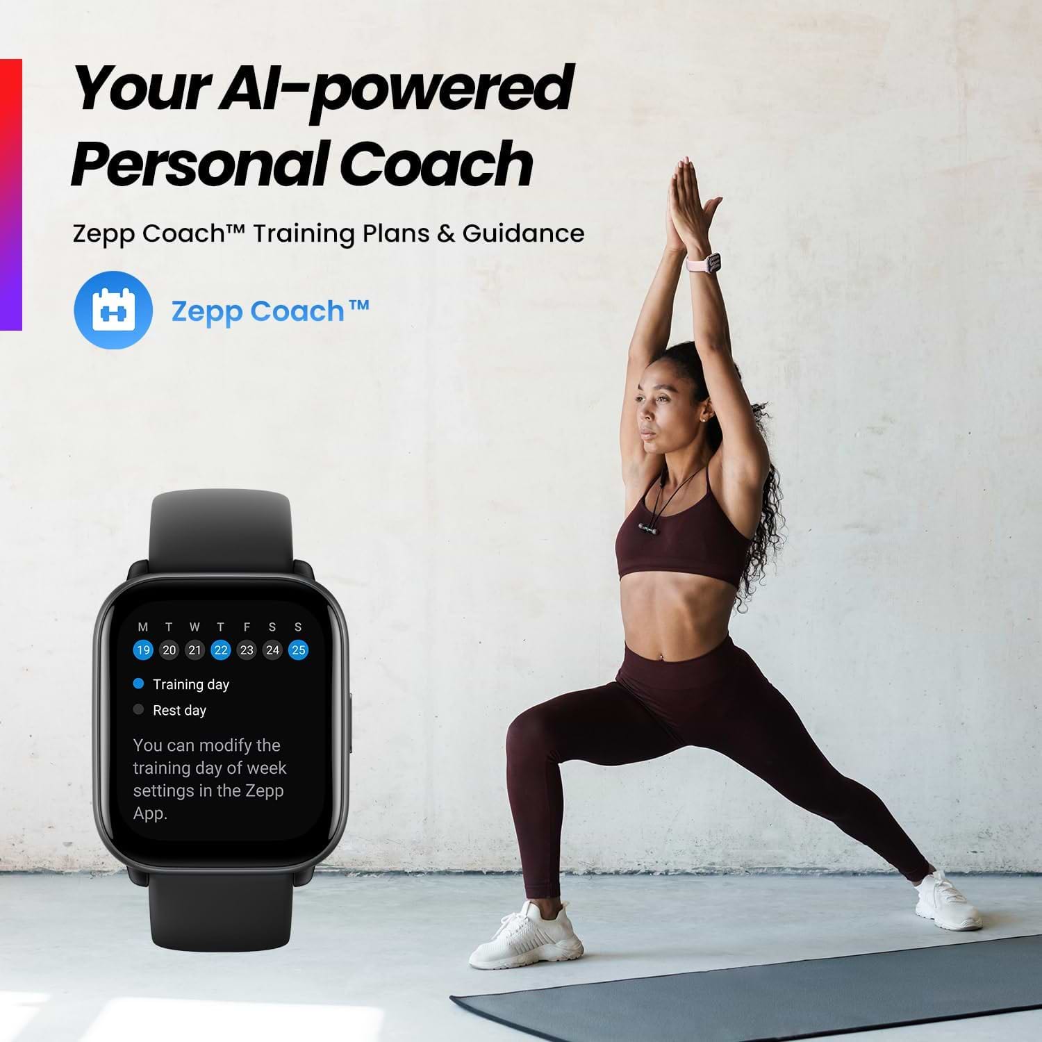 שעון חכם Amazfit Edge Active - צבע שחור שנה אחריות ע"י יבואן רשמי