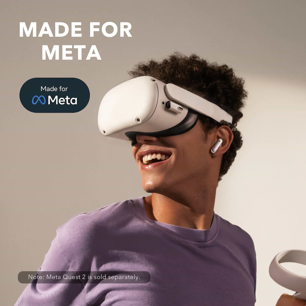 אוזניות משחק אלחוטיות Anker Soundcore VR P10 TWS - צבע לבן שנתיים אחריות ע"י היבואן הרשמי