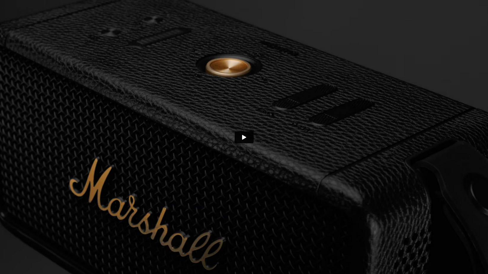 רמקול אלחוטי נייד Marshall Middleton - צבע שחור שנה אחריות ע"י יבואן רשמי